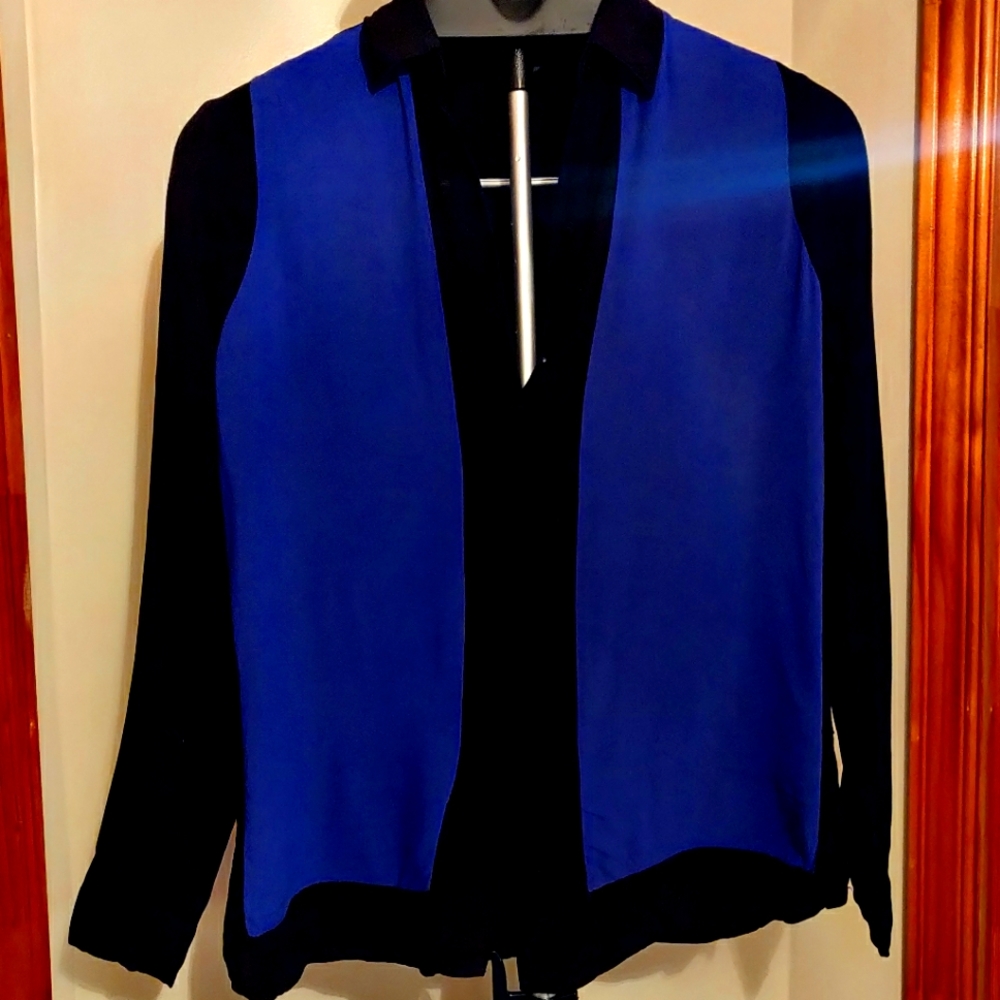 Black and blue shirt